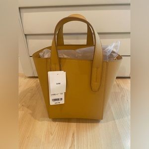 Uniqlo Faux Leather 2-Way Wide Tote Bag